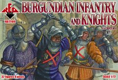 Red Box 1/72 Burgundian Infantry and Knights Set 1 15 c # 72109