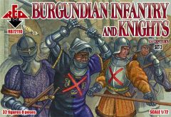 Red Box 1/72 Burgundian infantry and knights (2 set). 15 century" # 72110