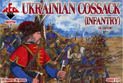 Red Box 1/72 Ukrainian Cossack Infantry. 16 cent. Set 1 # 72114