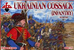 Red Box 1/72 Ukrainian Cossack Infantry. 16 cent. Set 2 # 72115