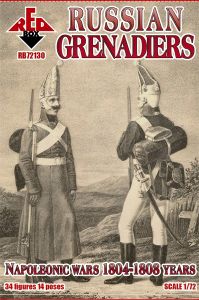 Red Box 1/72 Napoleonic Russian Grenadiers. 1804-1808 # 72130