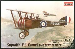 Roden 1/72 Sopwith F.1 Camel two seat trainer # 054 - Plastic Model Kit