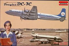 Roden 1/144 Douglas DC-7C Royal Dutch Airlines (KLM) # 302 - Plastic Model Kit