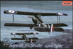 Roden 1/48 Sopwith 1½ Strutter comic fighter # 407 - Plastic Model Kit
