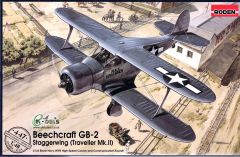Roden 1/48 Beechcraft GB-2 Staggerwing Traveller Mk.II # 447 - Plastic Model Kit