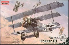 Roden 1/32 Fokker F.1 Tri-plane prototype # 605 - Plastic Model Kit
