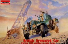 Roden 1/35 Armoured Car R-R 1920 Pattern with Sand Tyres # 802 - Plastic Model Kit