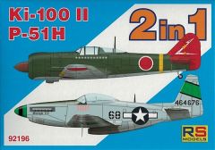 RS Models 1/72 Kawasaki Ki-100-II and North-American P-51H Mustang # 92196