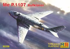 RS Models 1/72 Messerschmitt P.1107 4 decal v. for Luftwaffe # 92259