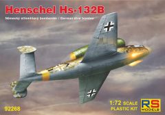 RS Models 1/72 Henschel Hs-132B with 2 x 20 mm MG 151 cannon # 92268
