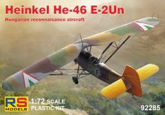 RS Models 1/72 Heinkel He-46 E-2Un Hungarian Reconnaissance # 92285