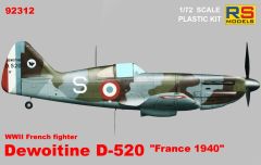 RS Models 1/72 Dewoitine D-520 France 1940 # 92312