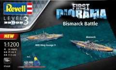 Revell 1/1200 First Diorama Set. H.M.S. King George V and Bismarck # 05668