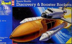 Revell 1/144 Space Shuttle Discovery & Booster Rockets # 04736 - Plastic Model Kit