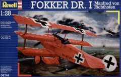 Revell 1/28 Fokker Dr. I Red Baron # 04744 - Plastic Model Kit