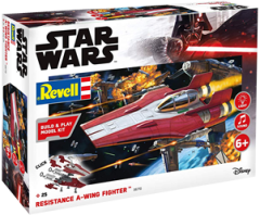 Revell 1/44 Build & Play Resistance A-Wing Fighter (Red) # 06770 