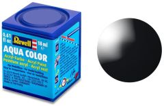 Revell 18ml Black (RAL 9005) Gloss Aqua Colour # 07