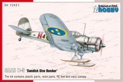 Special Hobby 1/72 SAAB B-5 ‘Swedish Dive Bomber’ # 72421