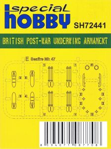 Special Hobby 1/72 British Post-war Underwing Armament A sprue # 72441