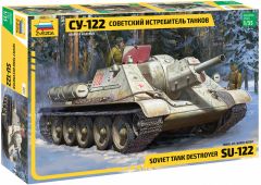Zvezda 1/35 Soviet tank Destroyer SU-122 # 3691