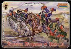 Strelets 1/72 Russian Dragoons of Peter The Great. 12 horses (6 poses) 5 figures on foot 16 mounted figures (note that some horses have 2 figures on them) NOW SAVE 1/3RD!!! # 01072 - Plastic Model Figures