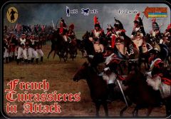 Strelets 1/72 French Cuirassiers in Attack (Napoleonic Era) # 10572 - Plastic Model Figures