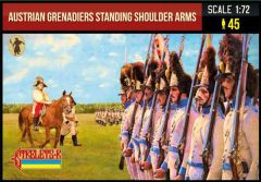 Strelets 1/72 Austrian Grenadiers Standing Shoulder Arms Napoleonic # 20472