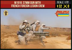 Strelets 1/72 M1916 37mm Gun with French Foreign Legion Crew Rif War # 29172