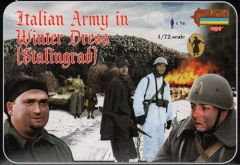 Strelets 1/72 Italian Army (WWII) in Winter Dress (Stalingrad) # 082 - Plastic Model Figures