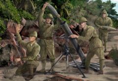 Strelets 1/72 Imperial Japanese Army Heavy Weapons (WWII) # M121