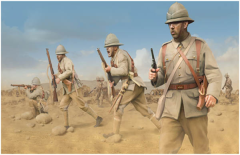 Strelets 1/72 Imperial British Camel Corps Dismounted # M123