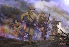 Strelets 1/72 Imperial Japanese Army in Attack (WWII) # M128