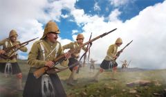 Strelets 1/72 Highlanders in Attack 1899-1902 Anglo-Boer War # M139