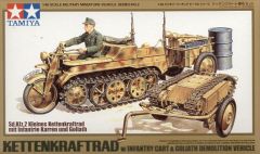 Tamiya 1/48 Kettenkraftrad w/cart & Goliath # 32502 - Plastic Model Kit