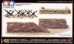 Tamiya 1/48 Brick/Sandbag/Barricade Set # 32508 - Plastic Model Kit