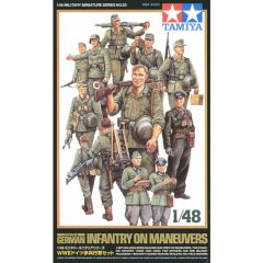 Tamiya 1/48 WWII German Infantry on maneuvers # 32530 - Plastic Model Kit