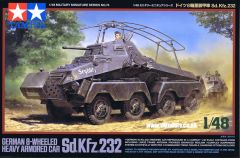 Tamiya 1/48 German 8-Wheeled Sd.Kfz.232 Armored Car # 32574 - Plastic Model Kit