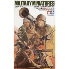 Tamiya 1/35 U.S. Gun and Mortar Team # 35086 - Plastic Model Kit