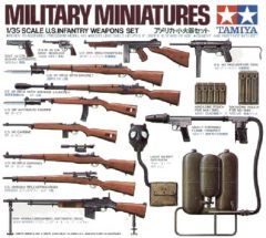 Tamiya 1/35 U.S.Infantry Weapons # 35121 - Plastic Model Kit