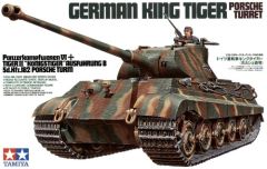 Tamiya 1/35 King Tiger Porsche Turret # 35169 - Plastic Model Kit