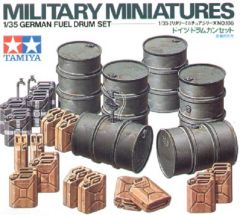 Tamiya 1/35 German Fuel Drums # 35186 - Plastic Model Kit