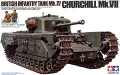 Tamiya 1/35 Churchill Mk.VII + Extras # 35210 - Plastic Model Kit