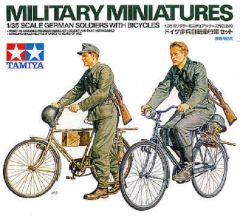 Tamiya 1/35 German Soldiers with Bicycles # 35240 - Plastic Model Kit