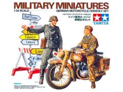 Tamiya 1/35 German Motorcycle Orderly Set # 35241 - Plastic Model Kit