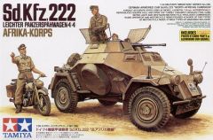 Tamiya 1/35 Sd.Kfz.222 Afrika Korps # 35286 - Plastic Model Kit