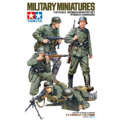 Tamiya 1/35 WWII German Infantry x 4 French Campaign # 35293 - Plastic Model Kit