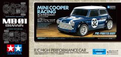 Tamiya 1/10 Mini Cooper Racing with Blue Painted Body (MB-01) # 47515