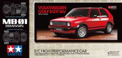 Tamiya 1/10 VW Golf II GTI 16V with Red Painted Body (MB-01) # 47516