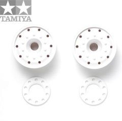 Tamiya 30mm Ball Bearing Wheels (2) - White # 56544