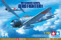 Tamiya 1/72 Mitsubishi A6M2b Zero Fighter Zeke # 60780 - Plastic Model Kit